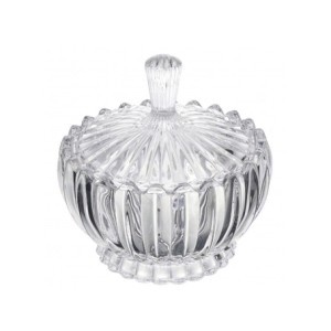 25532 POTICHE DECORATIVO C/TAMPA GENEVA 11X11CM