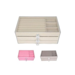 P6680-2309 PORTA JOIAS 3 GAVETAS 24X14X11CM