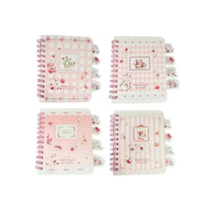 A6-MJ5977 CADERNO WHITE PEACH TEA PARTY