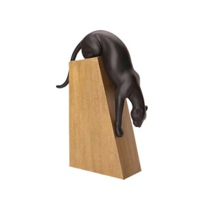 13888 ESCULTURA PANTERA 35X27X19CM