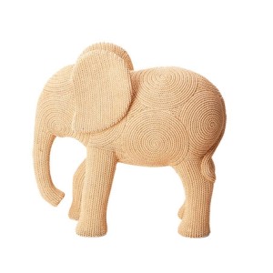 15884 ESCULTURA ELEFANTE 34X34X15CM