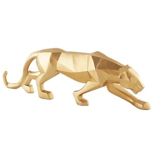 13098 ESCULTURA LEOPARDO 45X14X8CM