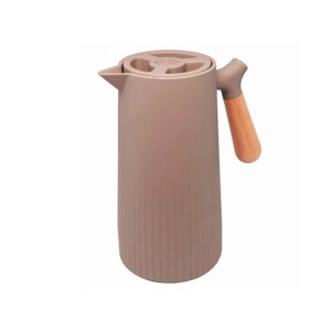 29539 GARRAFA TERMICA DE PLASTICO COM CABO DE MADEIRA NEW NORDICA NUDE 1L