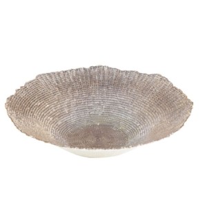 28908 CENTRO DE MESA DECORATIVO DE VIDRO INFINITY 40X10CM