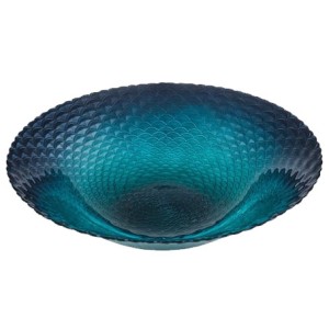 28921 CENTRO DE MESA DECORATIVO DE VIDRO SHIELD 40X9,5CM