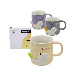 WC410156 VASO CANECA GATO RELEVO