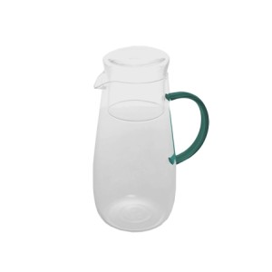 29349 JARRA DE VIDRO COM ALCA E COPO FUN VERDE 1,3L