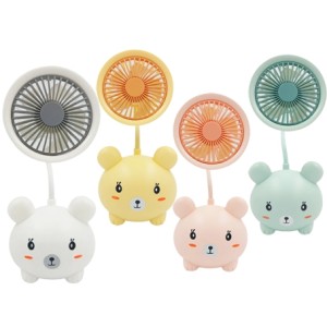 CJ-2261B MINI VENTILADOR URSO APONTADOR USB 21X8CM