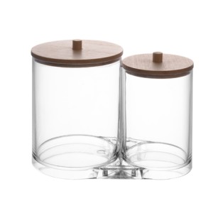 5994 POTE MULTIUSO COM TAMPA DE BAMBU MY BOX 15X9X11,5CM