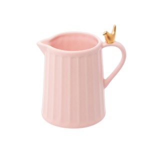 18005 LEITEIRA DE CERAMICA COLIBRI ROSA 200ML