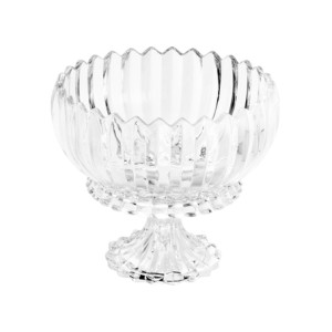 25528 CENTRO DE MESA DECORATIVO CRISTAL DE CHUMBO C/PE GENEVA 24X20CM