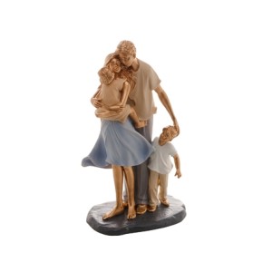 61430 FIGURA DECORATIVA FAMILIA 15X9X28CM