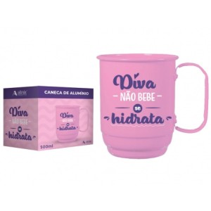 804001 CANECA ALUMINIO 500ML DIVA