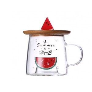 223076 CANECA 3D 280 ML C/PIRES OU TAMPA - MELANCIA