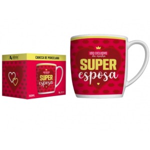 401144 CANECA PORCELANA 360 ML FAMILIA - SUPER ESPOSA
