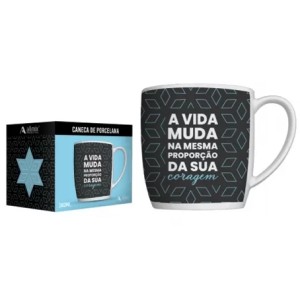 401152 CANECA PORCELANA EMOCOES 360 ML- VIDA