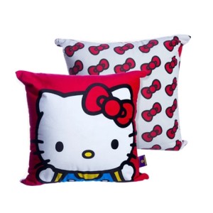 10065274 ALMOFADA FIBRA VELUDO 40X40CM HELLO KITTY