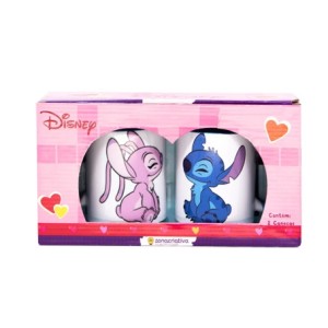 10025732 KIT C/ 2 CANECAS POP 350ML STITCH MINHA METADE