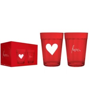 2010411 COPO AMERICANO PRIME LOVE 190 ML COM 2 PECAS