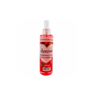 26105 AROMATIZADOR DE AMBIENTES 150ML SPRAY MORANGO COM CHAMPAGNE
