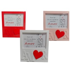 HPR613 PORTA RETRATO QUADRADO AMOR 10X15CM
