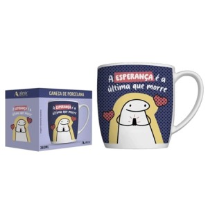 441196 CANECA PORCELANA FLORK 360ML A ESPERANCA E A ULTIMA