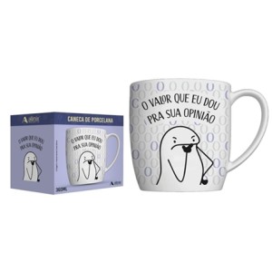 441194 CANECA PORCELANA FLORK 360ML O VALOR QUE EU DOU