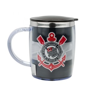 QH002G-1 CANECA 450ML COM TAMPA CORINTHIANS