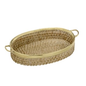 697-006 BANDEJA DECORATIVA 37X22X6,5CM