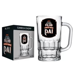 590821 CANECA CHOPP PAI 360ML POR TRAS DE UM GRANDE FILHO