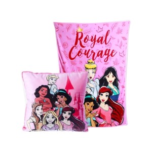 10140875 KIT ALMOFADA+MANTA PRINCESAS ROYAL COURAGE
