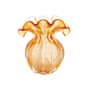 4836 VASO ITALY AMBAR 13,5X11X14CM