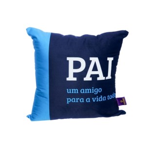 10065172 ALMOFADA FIBRA VELUDO 40X40CM PAI AMIGO