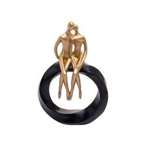 61702 FIGURA DECORATIVA CASAL 14X5X22CM