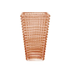 61650 VASO DE CRISTAL MAYA AMBAR 13,5X10X22,5CM