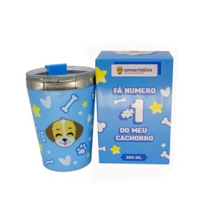 10025718 COPO VIAGEM SNAP 300ML AMO DOGS