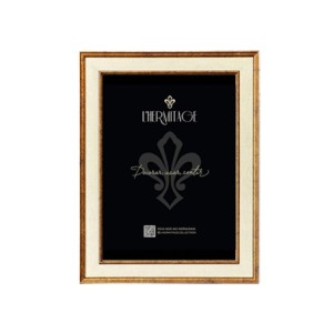 30737 PORTA RETRATO FRAME 21X30CM DOURADO E OFF WHITE