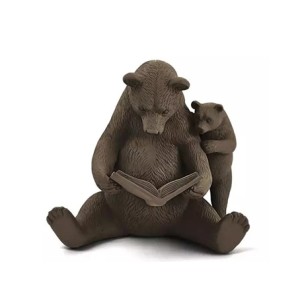 17687 ESCULTURA URSOS 26X21X24CM