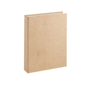 13596 LIVRO CAIXA  MDF COM REVETIMENTO EM LINHO 24X30X5CM