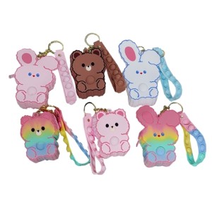 MJ12-07 CHAVEIRO POP IT PORTA MOEDAS SORTIDOS