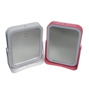 LM2288 ESPELHO DE MESA COM LUZ 20X15CM