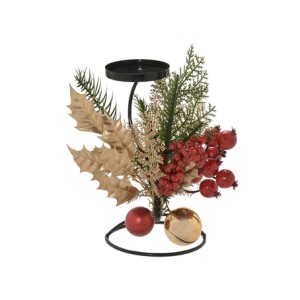 602-014 CANDELABRO DECORADO 1 VELA