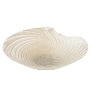 28905 CENTRO DE MESA DECORATIVO CONCHA PEROLADA 33X8,5CM