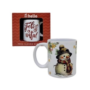 EF31-1 CANECA NATAL BONECO DE NEVE 330ML