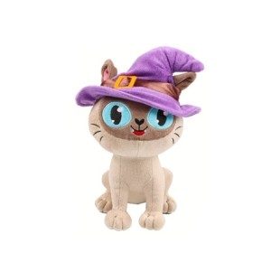 2043220909 GATO 30CM C/CHAPEU LILAS HALLOWEEN