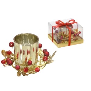 514-041 CANDELABRO NATALINO DECORADO