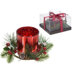 514-046 CANDELABRO NATALINO DECORADO