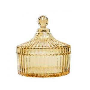 DM-TG009A BALEIRO/BOMBONIERE AMBAR 16X14CM