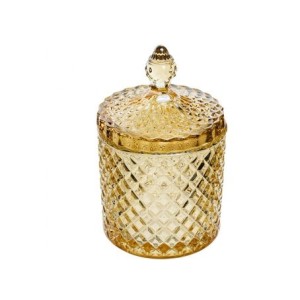 DM-TG1030-5.5A BALEIRO/BOMBONIERE AMBAR 17X10,5CM