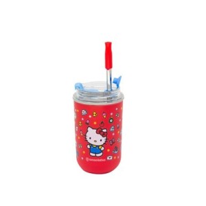 10025963 COPO NEO C/CANUDO 300ML HELLO KITTY